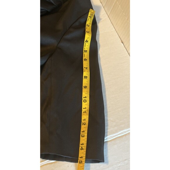 Milly New York Size 4 Women’s Ruffle Blazer Jacket Black One Button Silk Wool - Picture 9 of 9